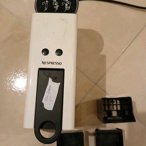 Krups Nespresso Essenza Mini espresso machine white used, faulty