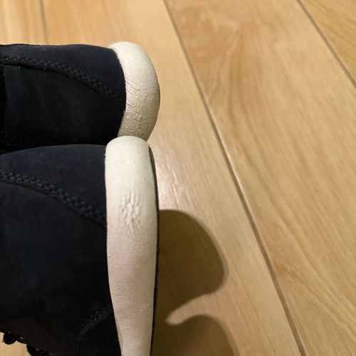 H&M boots used, kids size 28, dark blue with zipper