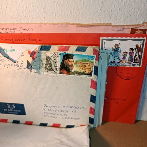 Vintage envelopes with letters and cards used, pack