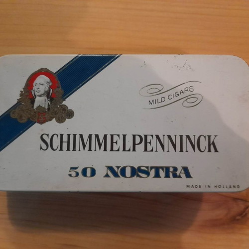 Schimmelpenninck 50 Nostra metal cigar box used