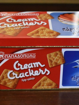 τσίγκινο συλλεκτικό κουτί cream crakers