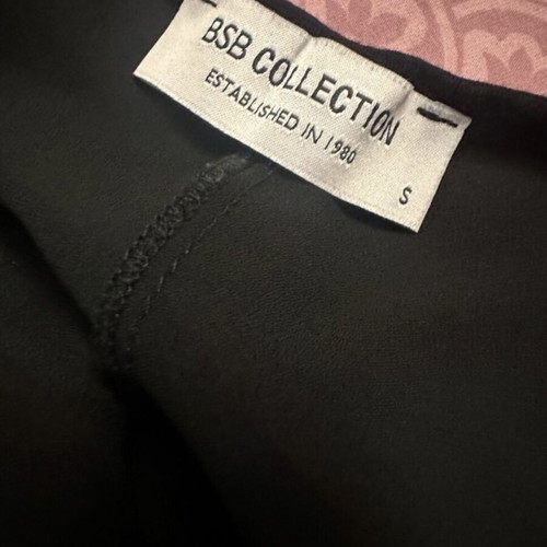 Bsb evening blouse wide fit like new, size S, black and white