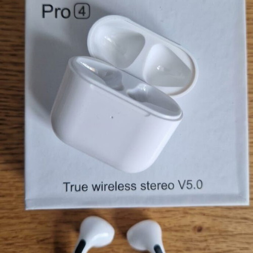 Bluetooth earbuds Pro 4 new, white