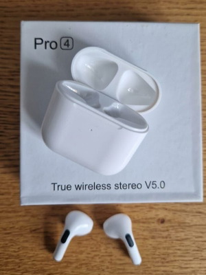 Bluetooth earbuds Pro 4 new, white