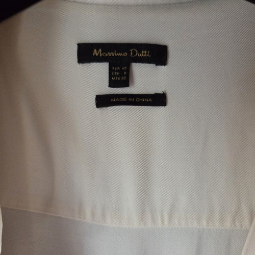 Massimo Dutti jumpsuit used, viscose, white, size L