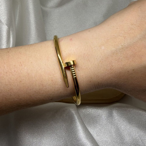 Bracelet nail design new, stainless steel, gold color