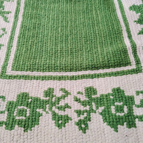 Wool knitted handmade blanket like new