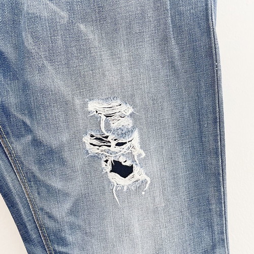 Pull & Bear Jean pant used with rips, blue, EUR 44