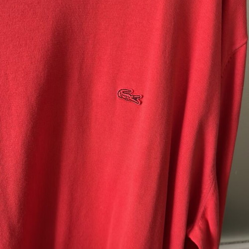 Lacoste Garment dyed ανδρική μπλούζα κόκκινη σαν καινούργιο, XXL