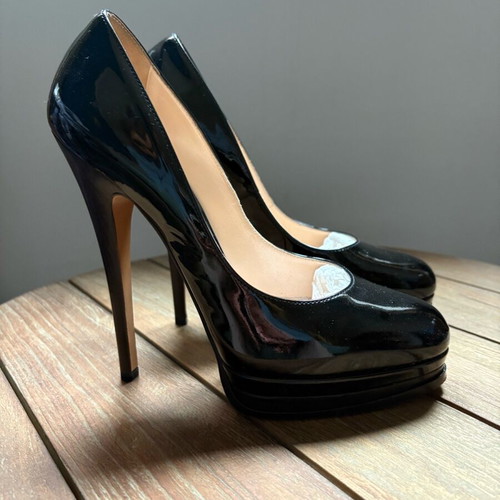Casadei patent leather pumps like new, black, size 37.5