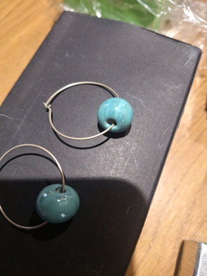 Turquoise hanging earrings like new