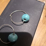 Turquoise hanging earrings like new
