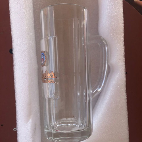 Budweiser beer glasses 500ml set of 6 new in original box