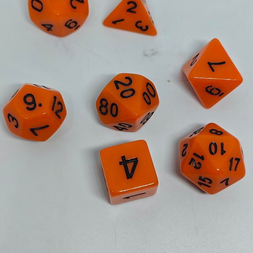RPG polyhedral dice set 7 pieces like new