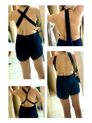 Zara Ολοσωμο σορτς εξωπλατο halter navy blue καινούργιο