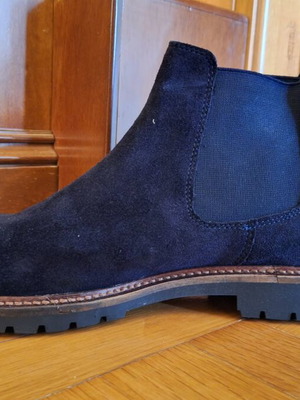 Men's blue suede ankle boots new size 42