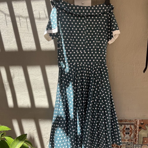 Dolly & Dotty 50s Vintage Dress Set new, black and turquoise