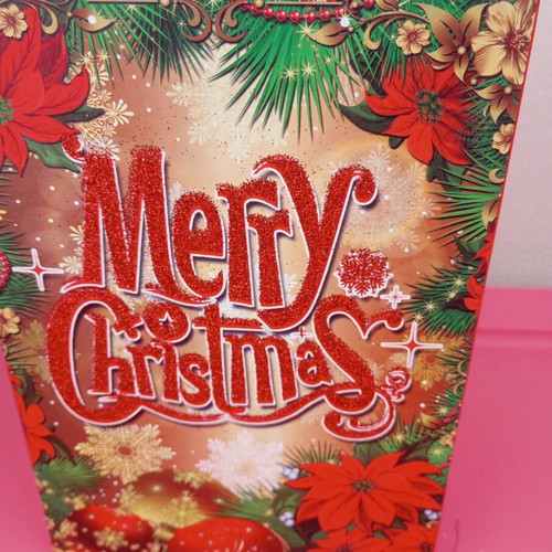 Christmas box new made of pressed paper