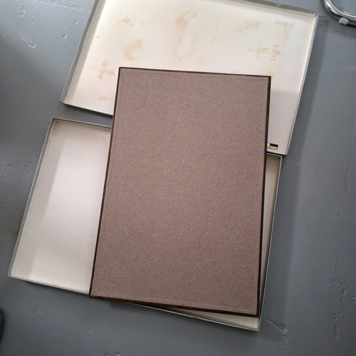 Vintage leather desk set like new