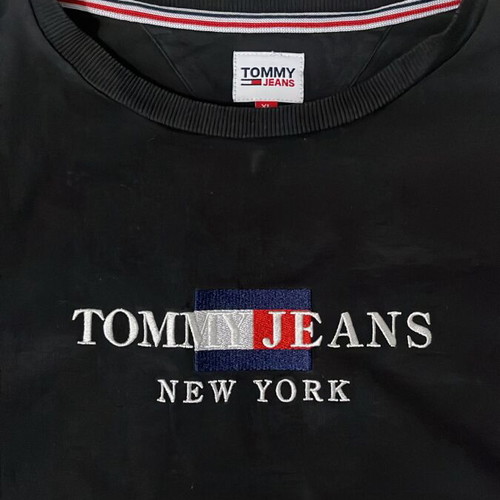Tommy Jeans New York bodysuit black embroidered logo size XL like new