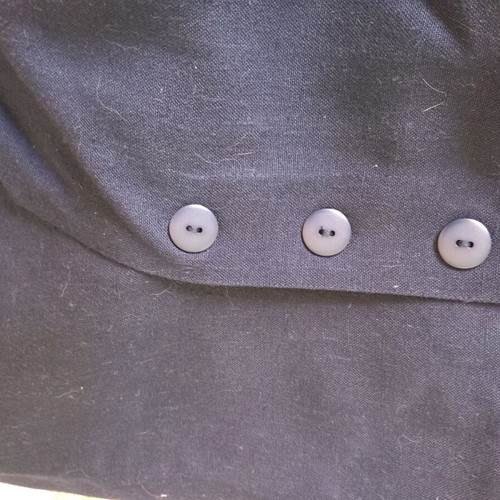 Blue wool skirt used large with scarf gift