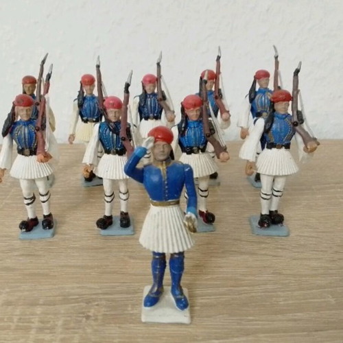 Athina Evzones figures used, blue uniform