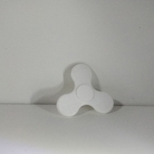 Fidget Spinner new, white, 3D printed