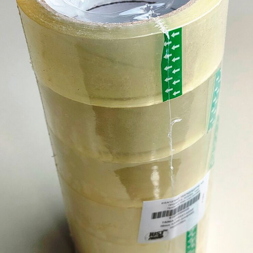 JustNote Packing Tape Set 6 38mm x 66m New Transparent