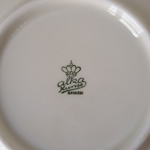 Alka Kunst set of 6 vintage serving plates 9.8cm porcelain Germany