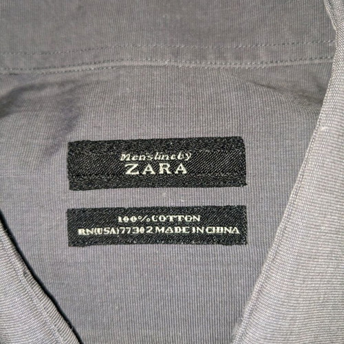Zara long sleeve shirt No L like new, gray