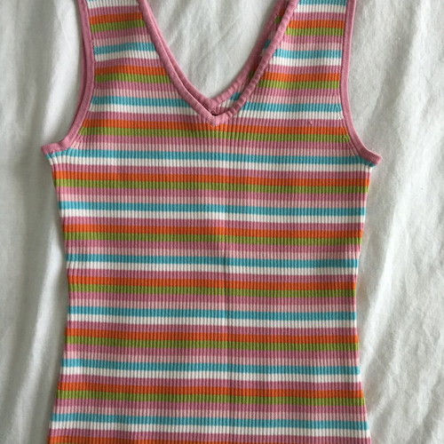 Women's colorful summer top used, size S