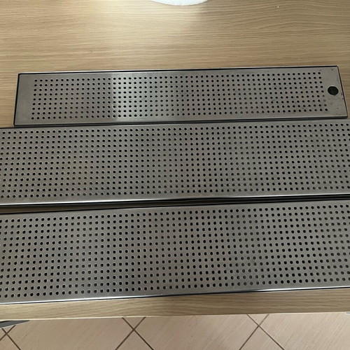 Stainless steel drainage grids like new, set of 3 pieces