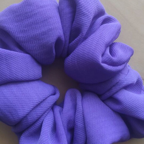Scrunchie XL handmade purple, Greek craftsmanship