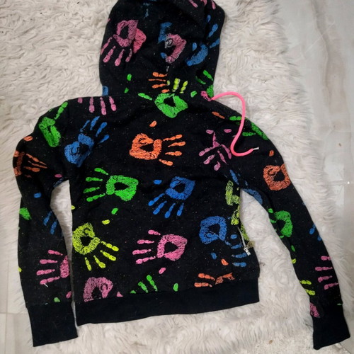 Cyberdog Psychedelic hoodie jacket medium like new, fluo