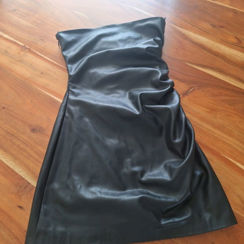 Zara Strapless Black Mini Dress Leather -  5,00 - Vendora.cy