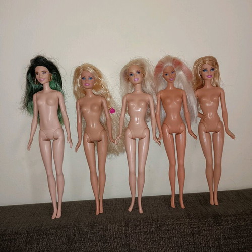 Barbie dolls used, bundle with defects