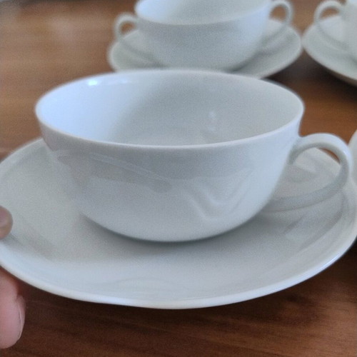 A.K.Kaizer Germany set of 4 luxury porcelain consommé bowls like new