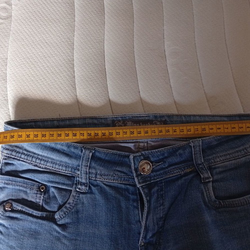 Miss BonBon women's jeans pants used, size M/38, blue