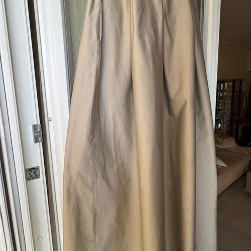 BSB long beige skirt like new, high waist with pockets