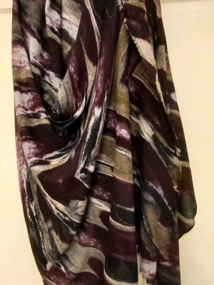 Minus scarf pareo like new, gray and purple