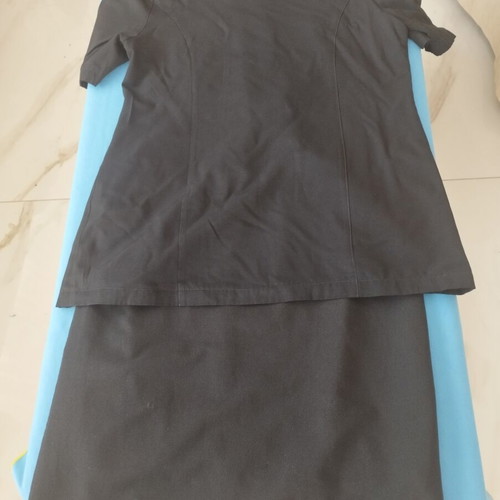 Classic women's black suit set 2 pcs used, size L