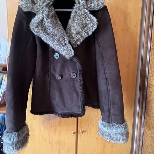 Vintage castor short jacket like new, brown, size medium