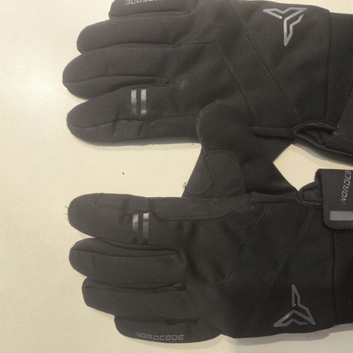 Nordcode Derbi winter motorcycle gloves softshell waterproof XL black like new