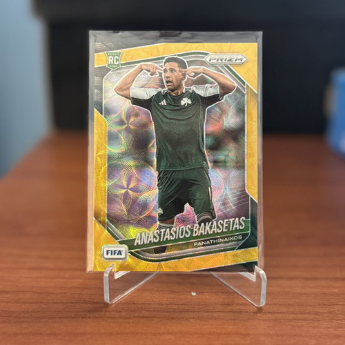 2025 Panini Prizm FIFA Bakasetas Gold/10 Choice Panathinaikos card