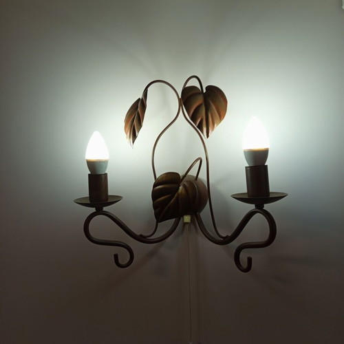 Luxury ceiling chandelier set with 2 wall lamps