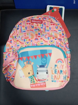 Fisher Price toddler backpack anatomical new 30x25x15cm