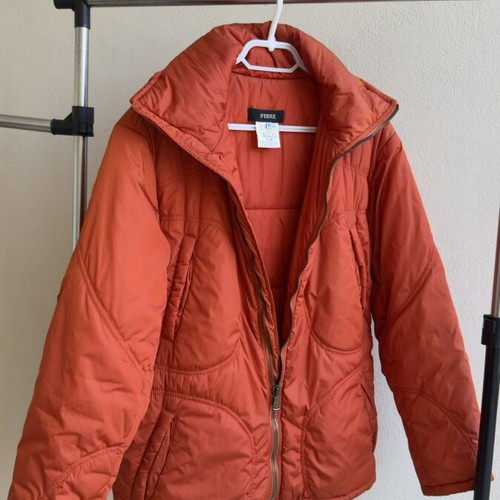 Men's winter jacket like new, size L, orange
