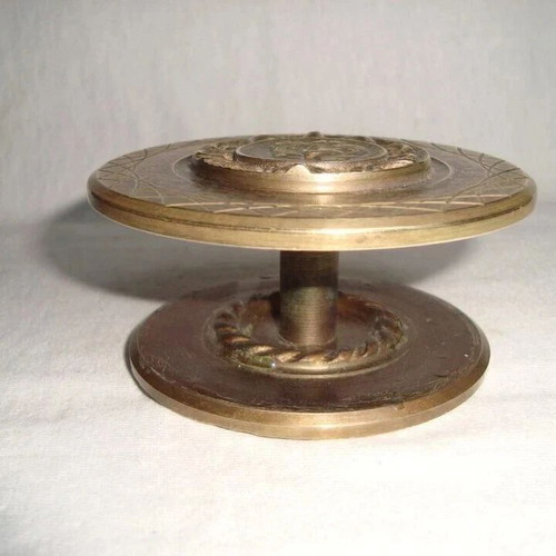 Vintage Greek brass door handle Robert & John Kennedy used