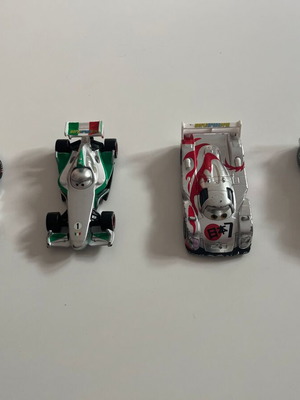 Disney Pixar Cars Silver Series metal toy cars used, set of 4