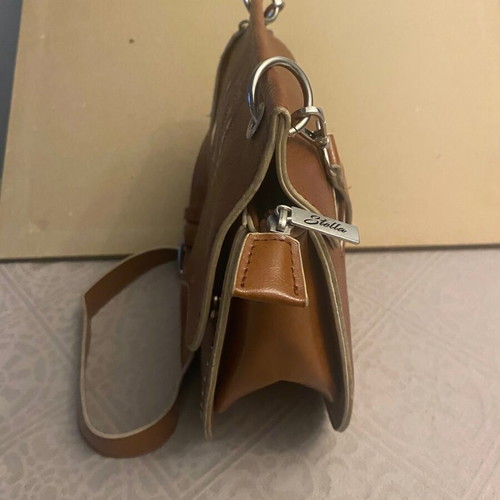 Doca crossbody bag, brown faux leather